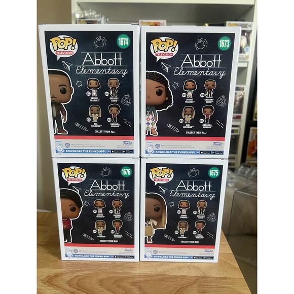 IN HAND COMPLETE SET Abbott Elementary Funko Pops Janine Ava Barbara Gregory TV - Picture 2 of 6